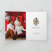 Feestelijke Kerst Notenkraker Custom Photo Kaart (Binnen)