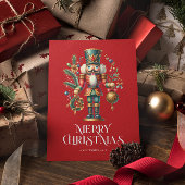 Feestelijke Kerst Notenkraker Custom Photo Kaart