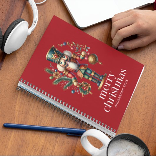 Feestelijke Kerst Notenkraker Custom Photo Notitieboek