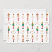 Feestelijke kerst notenkraker foto feestdagenkaart (Achterkant)