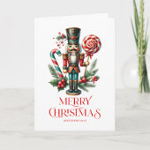 Feestelijke kerst notenkraker foto kaart (Voorkant)