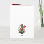 Feestelijke kerst notenkraker  kaart (Achterkant)