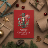 Feestelijke kerst notenkraker  kaart