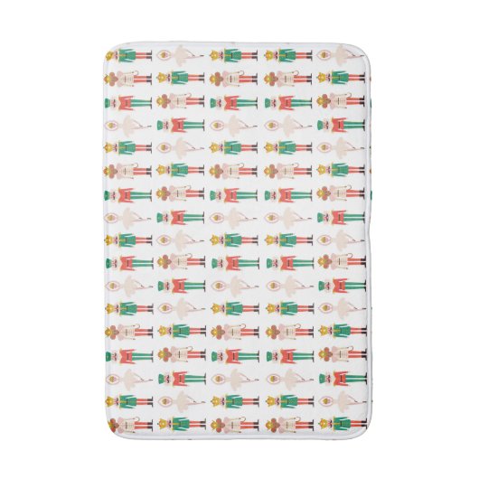 Feestelijke kerst Notenkraker Kerstmis Badmat (Voorkant Verticaal)