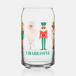 Feestelijke kerst Notenkraker Kerstmis Blikvorm Glas