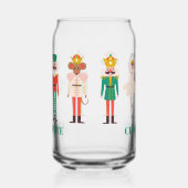 Feestelijke kerst Notenkraker Kerstmis Blikvorm Glas (Links)