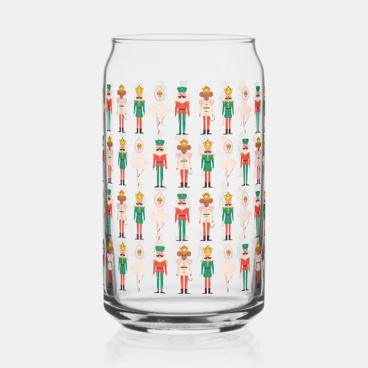 Feestelijke kerst Notenkraker Kerstmis Blikvorm Glas (Achterkant)