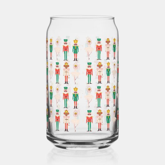 Feestelijke kerst Notenkraker Kerstmis Blikvorm Glas (Rechts)