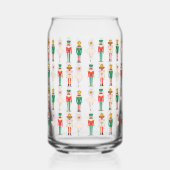 Feestelijke kerst Notenkraker Kerstmis Blikvorm Glas (Links)