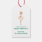 Feestelijke kerst Notenkraker Kerstmis Cadeaulabel (Voorkant)