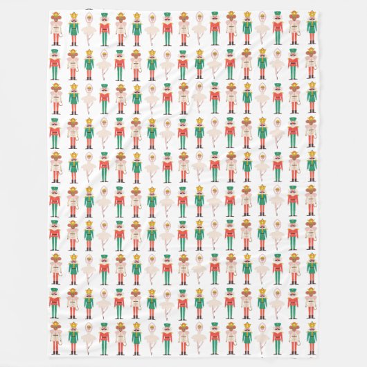 Feestelijke kerst Notenkraker Kerstmis Fleece Deken (Voorkant)