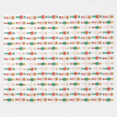 Feestelijke kerst Notenkraker Kerstmis Fleece Deken (Voorkant (Horizontaal))