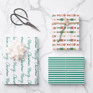 Feestelijke kerst Notenkraker Kerstmis Inpakpapier Vel