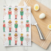 Feestelijke kerst Notenkraker Kerstmis Theedoek (Quarter Fold)