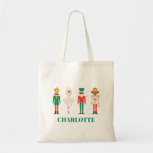 Feestelijke kerst Notenkraker Kerstmis Tote Bag (Voorkant)