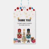 Feestelijke kerst Notenkraker Ornamenten Baby show Cadeaulabel (Voorkant)