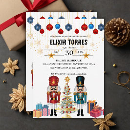 Feestelijke kerst Notenkraker Ornamenten Baby show Kaart