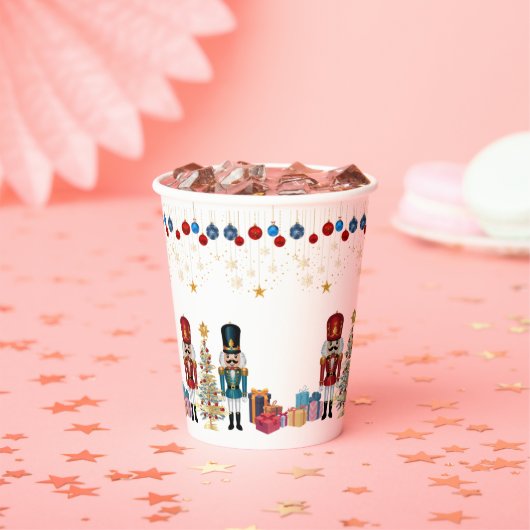Feestelijke kerst Notenkraker Ornamenten Baby show Papieren Bekers (Insitu)