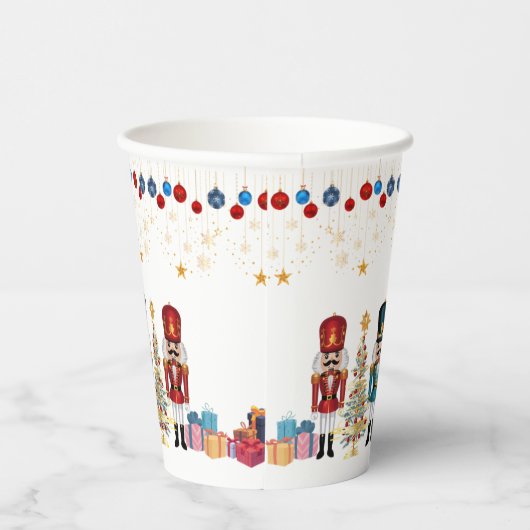 Feestelijke kerst Notenkraker Ornamenten Baby show Papieren Bekers (Rechts)
