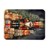 Feestelijke Kerst Notenkraker Schildering Vakantie Magneet (Horizontaal)