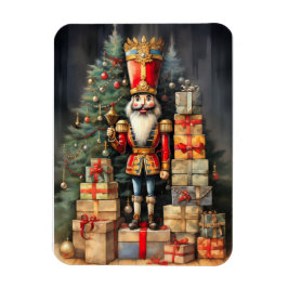 Feestelijke Kerst Notenkraker Schildering Vakantie Magneet