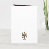 Feestelijke Kerst Notenkraker Twee Aangepaste Foto Kaart (Achterkant)