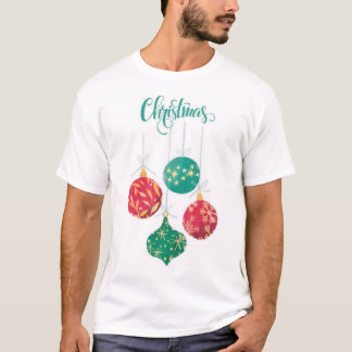 Feestelijke Kerst Ornament Design T-shirt