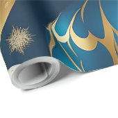 feestelijke kerst ornamenten inpakpapier (Rol Hoek)