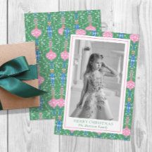 Feestelijke Kerst Ornamenten Patroon Foto