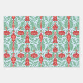 Feestelijke Kerst Ornamenten Patroon Inpakpapier Vel (Voorkant 2)