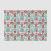 Feestelijke Kerst Ornamenten Patroon Tissuepapier (Voorkant)