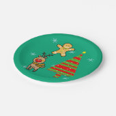 feestelijke kerst papieren bordje (Gekanteld)