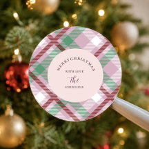 Feestelijke Kerst Pastel Plaid