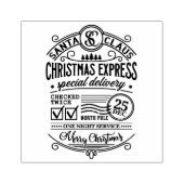 Feestelijke kerst post op de Noordpool Rubberstempel (Afrduk)