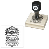 Feestelijke kerst post op de Noordpool Rubberstempel (Gestempeld)