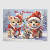 Feestelijke Kerst Puppies Vakantie (Voorkant)