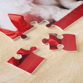 Feestelijke Kerst Puppy Duo Jigsaw Puzzel (Zijkant)