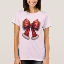 Feestelijke Kerst Red Bow T-shirt
