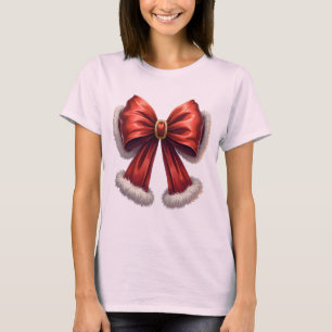 Feestelijke Kerst Red Bow T-shirt