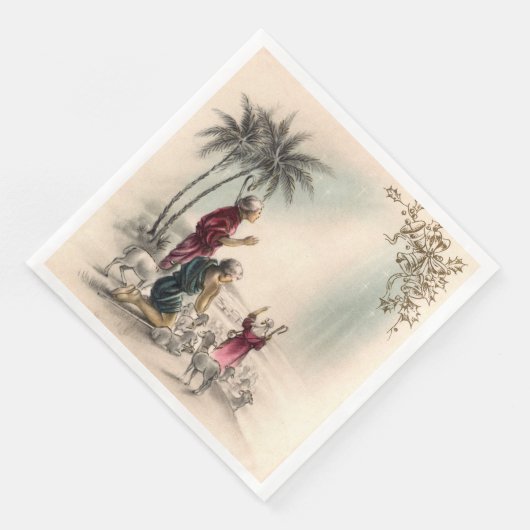 Feestelijke Kerst Religieus feest Servet (Hoek)