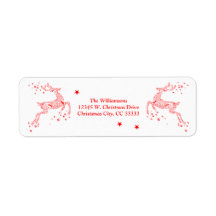 Feestelijke kerst rendier moderne rode wervelingen