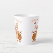 Feestelijke Kerst- Rendier-Mok Latte Mok (Voorkant)