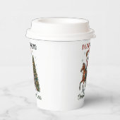 Feestelijke kerst rockende cowboy party papieren bekers (Rechts)