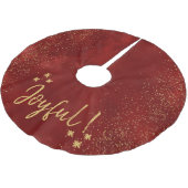 feestelijke kerst, rood, goud, vrolijk kerstboom rok (Gekanteld)