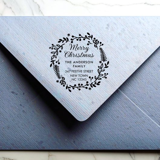 Feestelijke Kerst Rubberstempel