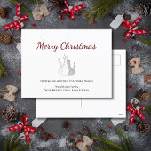 Feestelijke Kerst Schattigee Katten Vakantie Brief Feestdagenkaart