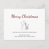 Feestelijke Kerst Schattigee Katten Vakantie Brief Feestdagenkaart (Voorkant)