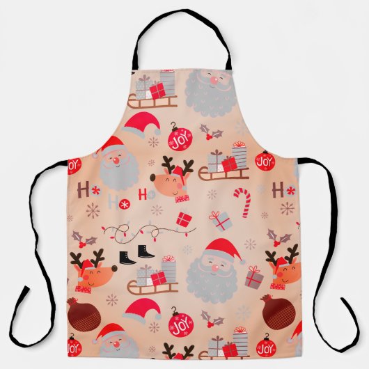 feestelijke kerst schort (Voorkant)