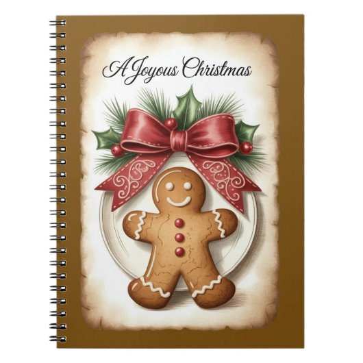 Feestelijke Kerst Schrijfjournaal Notitieboek (Voorkant)