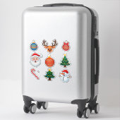 Feestelijke Kerst Set Sticker (Koffer)